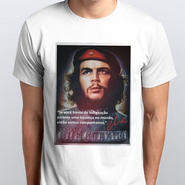 Leve no peito a estampa do Comandante Che Guevara